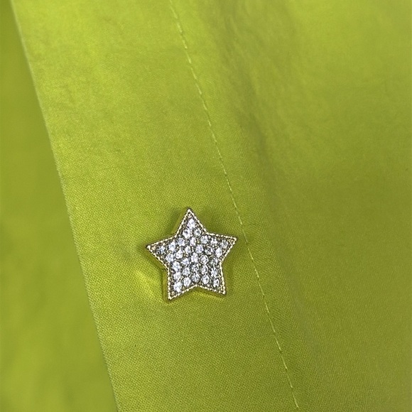 Ontwelfth Women’s Lime Green Retro Cropped Shirt Size Small - Picture 6 of 7